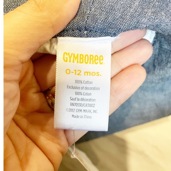 NWT Gymboree Denim Bucket Hat with Pink Flowers and Bow Size 0-12 months - Picture 5 of 7